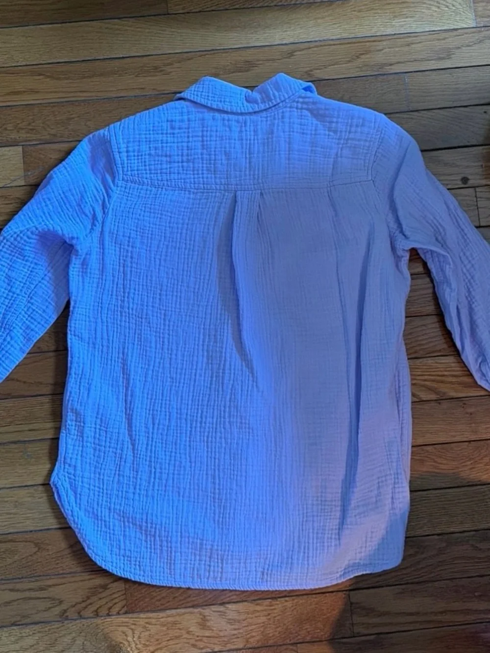 J. Crew Women's Lavender Button-Front Gauze Shirt